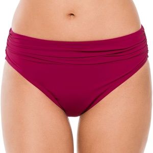 Profile Moto Shirred High Waist Bikini Bottoms